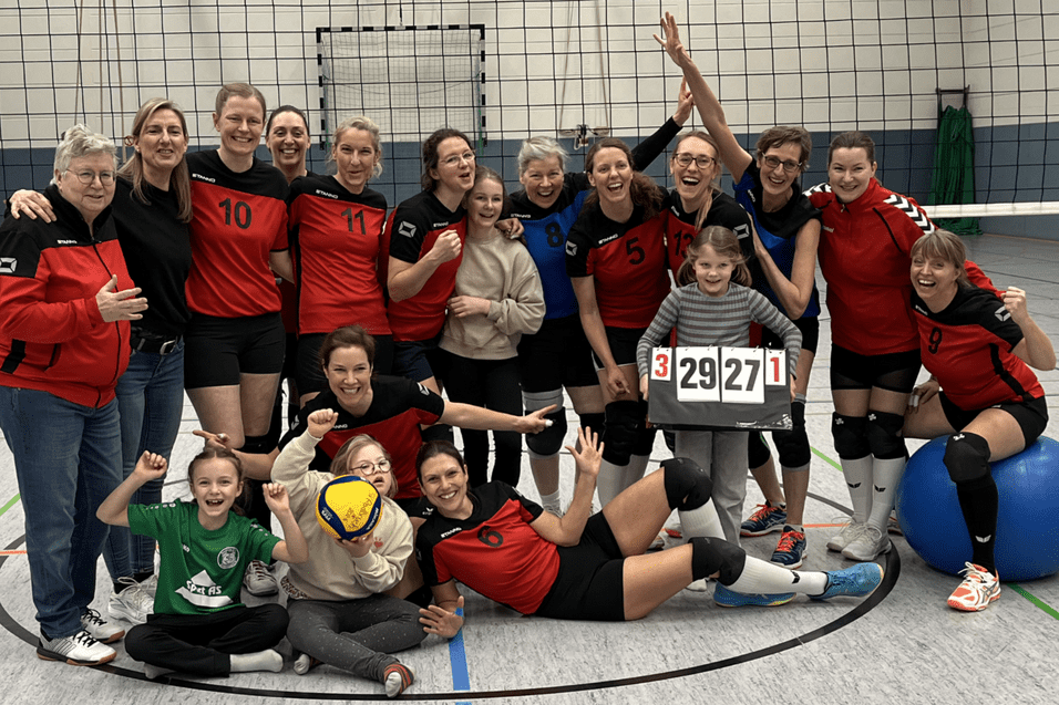 Siegerfoto Heimspiel 24.01.2026 Siegerfoto 1. Frauen Volleyballmanschaft vom 24.01.2026